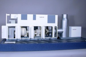 Alstom (Siemens) Modular Packaged Gas Turbine. 1:20 Scale