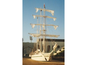 Shabab Oman barquentine model Built for the Sultan Of Oman's Navy. Half Scale
